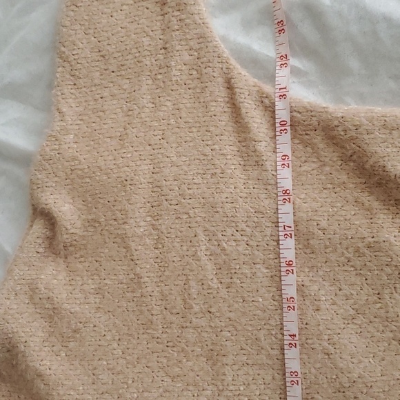 Pink Lily Cherish Self Soft Peach Sweater Dolman Sleeve Size M - Picture 9 of 12